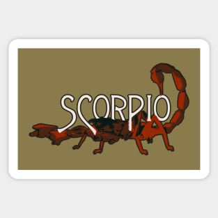 Red Scorpio Zodiac Scorpion Sticker